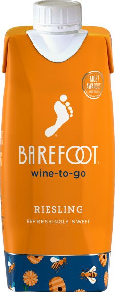 Barefoot wine-to-go Riesling NV / 500 ml. Tetra Pak