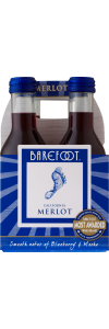 Barefoot Merlot  NV / 187 ml. 4 pack