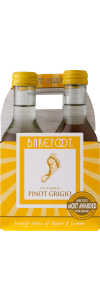 Barefoot Pinot Grigio  NV / 187 ml. 4 pack