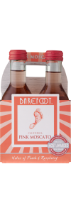 Barefoot Pink Moscato  NV / 187 ml. 4 pack
