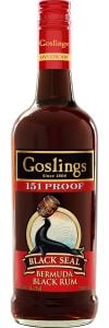 Gosling's Black Seal 151 Proof | Bermuda Black Rum  NV / 1.0 L.