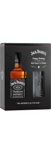Jack Daniel's Old No. 7 Tennessee Whiskey | Gift set with tall holiday glass  NV / 750 ml.
