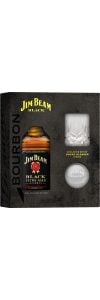 Jim Beam Black Extra-Aged Bourbon  NV / 750 ml. gift set with two rocks glasses