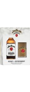 Jim Beam White Bourbon  NV / 750 ml. gift set with highball glass