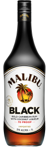 Malibu Black | Bold Caribbean Rum with Coconut Liqueur  NV / 1.0 L.