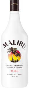 Malibu Caribbean Rum with Coconut Liqueur  NV / 1.75 L.