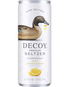 Decoy Premium Seltzer Chardonnay with Lemon &amp; Ginger