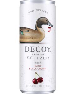 Decoy Premium Seltzer Ros&eacute; with Black Cherry