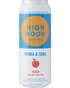 High Noon Peach Vodka &amp; Soda