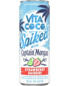 Vita Coco Spiked with Captain Morgan Strawberry Daiquiri