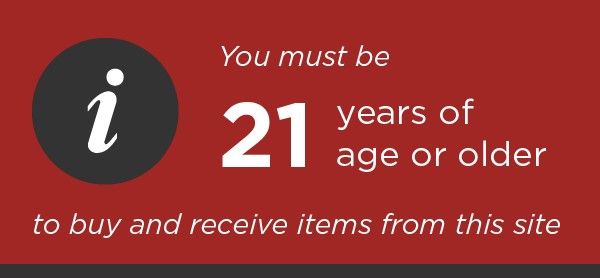 You must be 21 years of age or older to purchase wine or spirits from this website